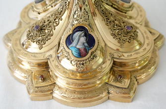 Solid silver gilt antique French Gothic Chalice.